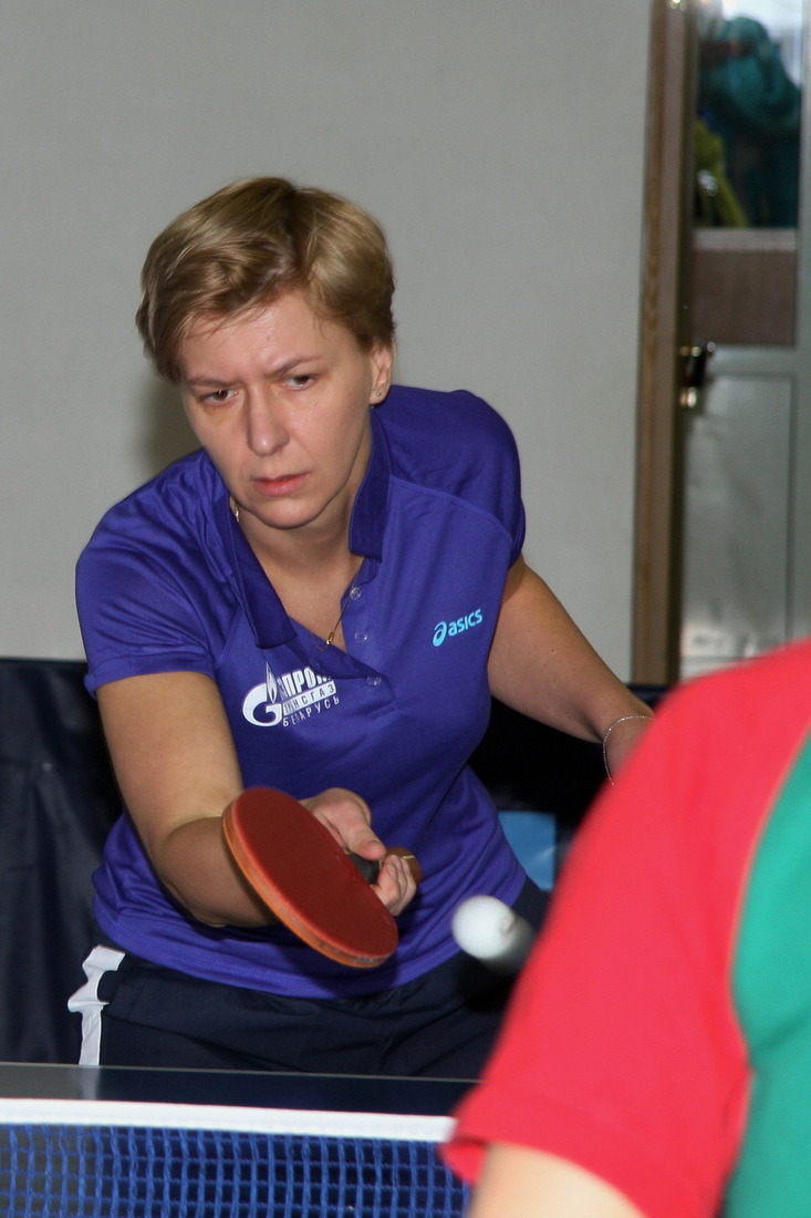 Ирина Лорченко в напряженный момент игры